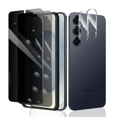 2 × Sichtschutz Displayschutzfolie für Galaxy S25+/S25 Plus+ 2 × Kameraobjektivschutz + 1 × Einbaurahmen, Anti-Spionage-Hartglasfolie, 9H Härte, einfache Installation, blasenfrei, Aufprallschutz 2 × Sichtschutz Displayschutzfolie für Galaxy S25+/S25 Plus+ 2 × Kameraobjektivschutz + 1 × Einbaurahmen, Anti-Spionage-Hartglasfolie, 9H Härte, einfache Installation, blasenfrei, Aufprallschutz von Fylnatc