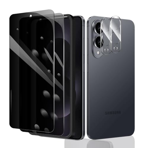 2 × Sichtschutz Displayschutzfolie für Galaxy S25 Edge + 2 × Kameraobjektivschutz + 1 × Einbaurahmen, Anti-Spionage-Hartglasfolie, 9H Härte, einfache Installation, blasenfrei, Aufprallschutz 2 × Sichtschutz Displayschutzfolie für Galaxy S25 Edge + 2 × Kameraobjektivschutz + 1 × Einbaurahmen, Anti-Spionage-Hartglasfolie, 9H Härte, einfache Installation, blasenfrei, Aufprallschutz von Fylnatc
