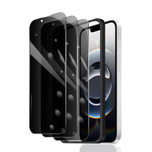 3 Stück Sichtschutz Schutzfolie für iPhone 14/13/13 Pro/16e mit Einfaches Installationswerkzeug, Anti-Spy Panzer Schutz Glas, Anti-Spionage Panzerfolie, gehärtetem Glas Privacy Blickschutzfolie 3 Stück Sichtschutz Schutzfolie für iPhone 14/13/13 Pro/16e mit Einfaches Installationswerkzeug, Anti-Spy Panzer Schutz Glas, Anti-Spionage Panzerfolie, gehärtetem Glas Privacy Blickschutzfolie von Fylnatc