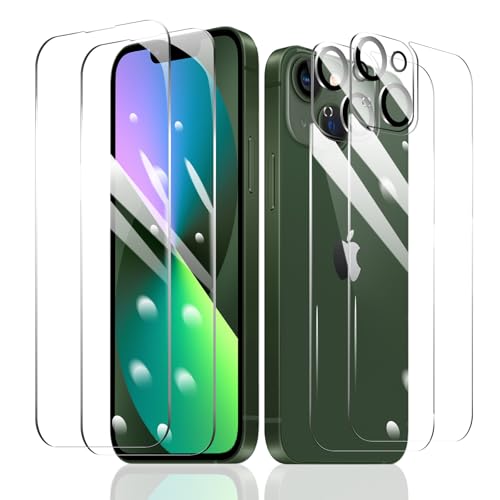 Fylnatc 2 Stück Schutzfolie für iPhone 13 Mini + 2 Stück Kameraschutz + 2 Stück Rückseite Schutzfolie mit einfachem Befestigungswerkzeug, Panzer Schutz Glas, Display Schutzfolie aus gehärtetem Glas Fylnatc 2 Stück Schutzfolie für iPhone 13 Mini + 2 Stück Kameraschutz + 2 Stück Rückseite Schutzfolie mit einfachem Befestigungswerkzeug, Panzer Schutz Glas, Display Schutzfolie aus gehärtetem Glas von Fylnatc