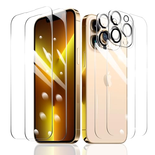 2 Stück Schutzfolie für iPhone 13 Pro Max + 2 Stück Kameraschutz + 2 Stück Rückseite Schutzfolie mit einfachem Befestigungswerkzeug, Panzer Schutz Glas, Display Schutzfolie aus gehärtetem Glas 2 Stück Schutzfolie für iPhone 13 Pro Max + 2 Stück Kameraschutz + 2 Stück Rückseite Schutzfolie mit einfachem Befestigungswerkzeug, Panzer Schutz Glas, Display Schutzfolie aus gehärtetem Glas von Fylnatc