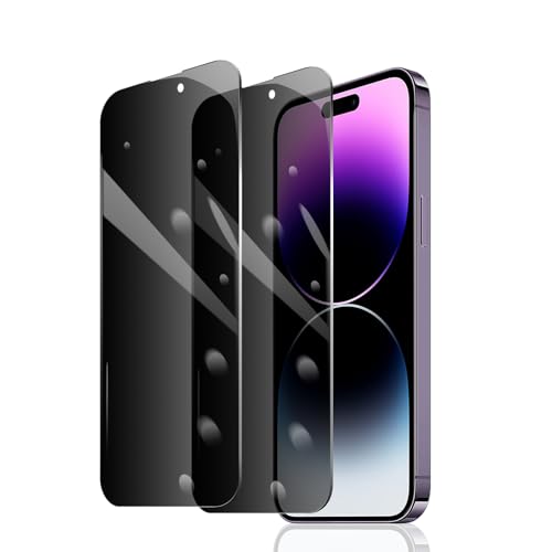 Fylnatc 2 Stück Sichtschutz Schutzfolie für iPhone 14 Pro Max, Anti-Spy Panzer Schutz Glas, Anti-Spionage Panzerfolie, Display Sichtschutzfolie aus gehärtetem Glas, Privacy Schutzglas, Anti- Kratzer Fylnatc 2 Stück Sichtschutz Schutzfolie für iPhone 14 Pro Max, Anti-Spy Panzer Schutz Glas, Anti-Spionage Panzerfolie, Display Sichtschutzfolie aus gehärtetem Glas, Privacy Schutzglas, Anti- Kratzer von Fylnatc