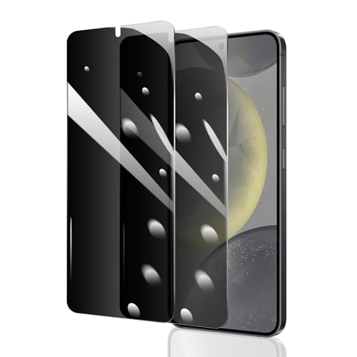 2 Stück Sichtschutz Schutzfolie für Samsung Galaxy S24/S25, Anti-Spy Panzer Schutz Glas, Anti-Spionage Panzerfolie, Display Sichtschutzfolie aus gehärtetem Glas, Privacy Schutzglas, Anti- Kratzer von Fylnatc