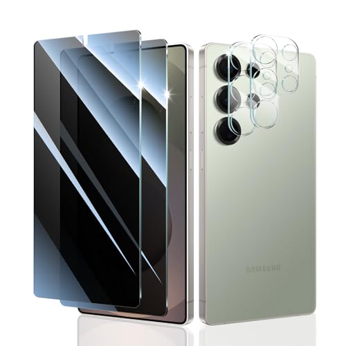 2+2 Stück Sichtschutz Panzer Schutz Glas für Samsung Galaxy S25 Ultra, Anti-Spähen Gehärtetes Glas Schutzfolie und Kameraschutz, Panzerglas Displayschutzfolie, 9H Härte, Anti- Kratzer 2+2 Stück Sichtschutz Panzer Schutz Glas für Samsung Galaxy S25 Ultra, Anti-Spähen Gehärtetes Glas Schutzfolie und Kameraschutz, Panzerglas Displayschutzfolie, 9H Härte, Anti- Kratzer von Fynorao