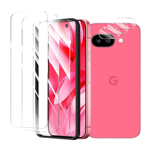 Fynorao 3+3 Stück Schutzfolie für Google pixel 9A, Panzer Schutz Glas Folie Displayschutz und Kameraschutz mit einfachem Befestigungswerkzeug, gehärtete Glasfolie, Panzerfolie Schutzglas, 9H Härte Fynorao 3+3 Stück Schutzfolie für Google pixel 9A, Panzer Schutz Glas Folie Displayschutz und Kameraschutz mit einfachem Befestigungswerkzeug, gehärtete Glasfolie, Panzerfolie Schutzglas, 9H Härte von Fynorao