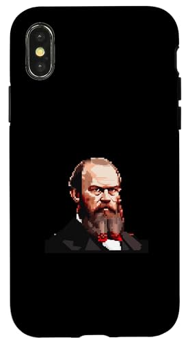 Fjodor Dostojewski 8 Bit Hülle für iPhone X/XS von Fyodor Dostoevsky Art Style Designs For Historians