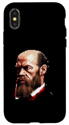 Fjodor Dostojewski 8 Bit Hülle für iPhone X/XS von Fyodor Dostoevsky Art Style Designs For Historians