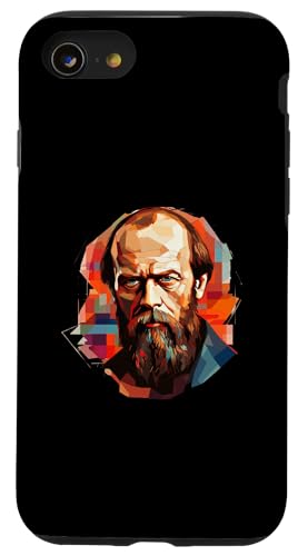 Fjodor Dostojewski Abstrakte Kunst Hülle für iPhone SE (2020) / 7 / 8 von Fyodor Dostoevsky Art Style Designs For Historians