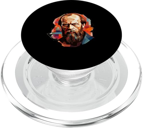 Fjodor Dostojewski Abstrakte Kunst PopSockets PopGrip für MagSafe Fjodor Dostojewski Abstrakte Kunst PopSockets PopGrip für MagSafe von Fyodor Dostoevsky Art Style Designs For Historians
