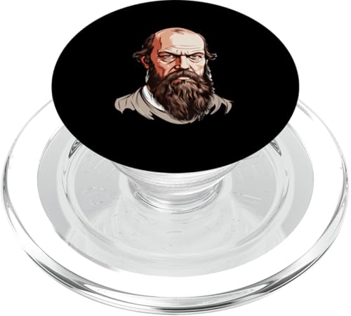 Fjodor Dostojewski Comic PopSockets PopGrip für MagSafe Fjodor Dostojewski Comic PopSockets PopGrip für MagSafe von Fyodor Dostoevsky Art Style Designs For Historians