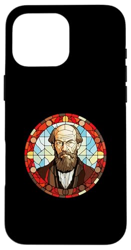 Fjodor Dostojewski Glasmalerei Hülle für iPhone 16 Pro Max von Fyodor Dostoevsky Art Style Designs For Historians