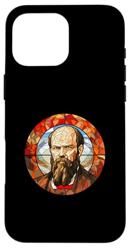 Fjodor Dostojewski Glasmalerei Hülle für iPhone 16 Pro Max von Fyodor Dostoevsky Art Style Designs For Historians