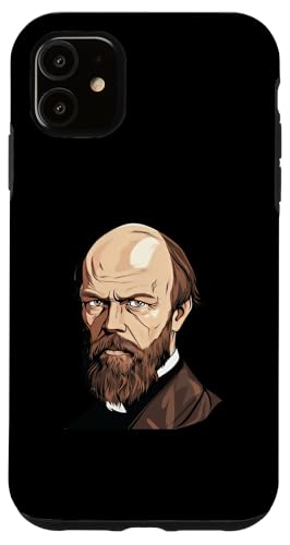 Fjodor-Dostojewski-Karikatur Hülle für iPhone 11 Fjodor-Dostojewski-Karikatur Hülle für iPhone 11 von Fyodor Dostoevsky Art Style Designs For Historians