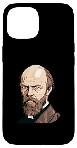 Fjodor-Dostojewski-Karikatur Hülle für iPhone 15 Fjodor-Dostojewski-Karikatur Hülle für iPhone 15 von Fyodor Dostoevsky Art Style Designs For Historians