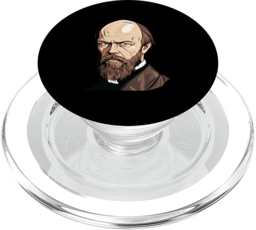 Fjodor-Dostojewski-Karikatur PopSockets PopGrip für MagSafe Fjodor-Dostojewski-Karikatur PopSockets PopGrip für MagSafe von Fyodor Dostoevsky Art Style Designs For Historians