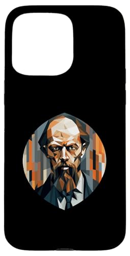Fjodor Dostojewski Kubismus Hülle für iPhone 15 Pro Max von Fyodor Dostoevsky Art Style Designs For Historians