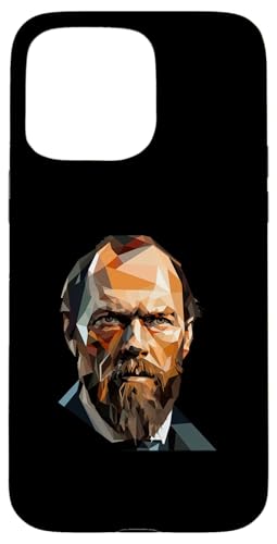 Fjodor Dostojewski Low Poly Art Hülle für iPhone 15 Pro Max von Fyodor Dostoevsky Art Style Designs For Historians