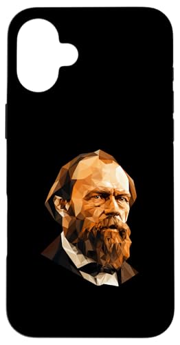 Fjodor Dostojewski Low Poly Art Hülle für iPhone 16 Plus von Fyodor Dostoevsky Art Style Designs For Historians