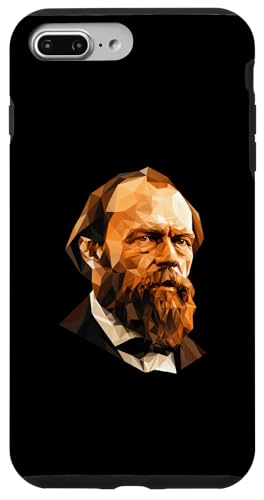 Fjodor Dostojewski Low Poly Art Hülle für iPhone 7 Plus/8 Plus von Fyodor Dostoevsky Art Style Designs For Historians