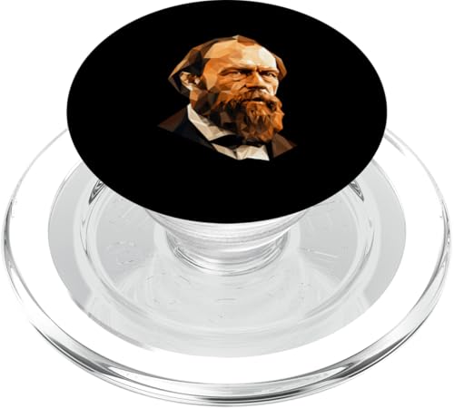 Fjodor Dostojewski Low Poly Art PopSockets PopGrip für MagSafe Fjodor Dostojewski Low Poly Art PopSockets PopGrip für MagSafe von Fyodor Dostoevsky Art Style Designs For Historians