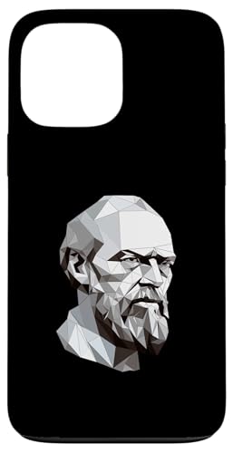 Fjodor Dostojewski Origami Hülle für iPhone 13 Pro Max von Fyodor Dostoevsky Art Style Designs For Historians