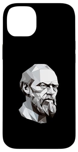 Fjodor Dostojewski Origami Hülle für iPhone 14 Plus von Fyodor Dostoevsky Art Style Designs For Historians