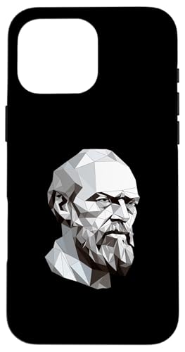 Fjodor Dostojewski Origami Hülle für iPhone 16 Pro Max von Fyodor Dostoevsky Art Style Designs For Historians