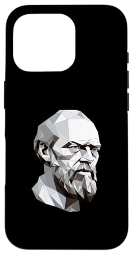 Fjodor Dostojewski Origami Hülle für iPhone 16 Pro von Fyodor Dostoevsky Art Style Designs For Historians