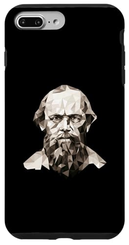 Fjodor Dostojewski Origami Hülle für iPhone 7 Plus/8 Plus von Fyodor Dostoevsky Art Style Designs For Historians