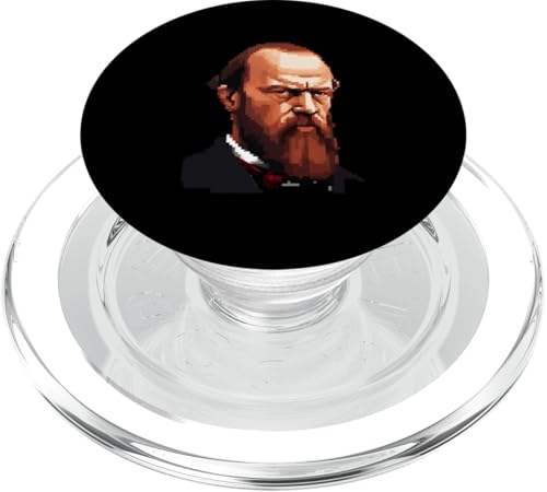 Fjodor Dostojewski Pixelkunst PopSockets PopGrip für MagSafe Fjodor Dostojewski Pixelkunst PopSockets PopGrip für MagSafe von Fyodor Dostoevsky Art Style Designs For Historians
