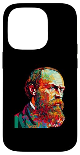 Fjodor Dostojewski Psychedelisch Hülle für iPhone 14 Pro von Fyodor Dostoevsky Art Style Designs For Historians