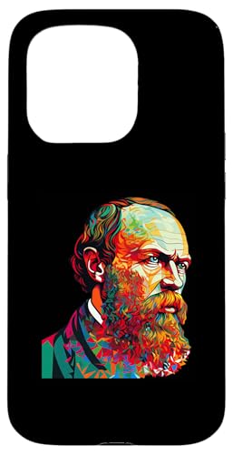 Fjodor Dostojewski Psychedelisch Hülle für iPhone 15 Pro von Fyodor Dostoevsky Art Style Designs For Historians