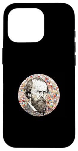 Fjodor Dostojewski Psychedelisch Hülle für iPhone 16 Pro von Fyodor Dostoevsky Art Style Designs For Historians