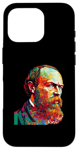 Fjodor Dostojewski Psychedelisch Hülle für iPhone 16 Pro von Fyodor Dostoevsky Art Style Designs For Historians