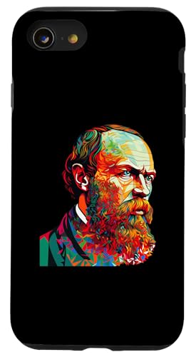 Fjodor Dostojewski Psychedelisch Hülle für iPhone SE (2020) / 7 / 8 von Fyodor Dostoevsky Art Style Designs For Historians