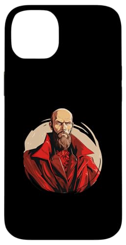 Fjodor Dostojewski als Superheld Hülle für iPhone 14 Plus von Fyodor Dostoevsky Art Style Designs For Historians