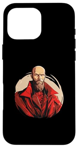 Fjodor Dostojewski als Superheld Hülle für iPhone 16 Pro Max von Fyodor Dostoevsky Art Style Designs For Historians