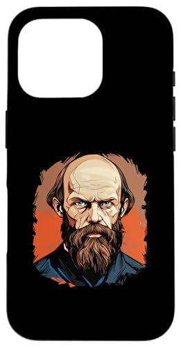 Fjodor Dostojewski als Superheld Hülle für iPhone 16 Pro von Fyodor Dostoevsky Art Style Designs For Historians