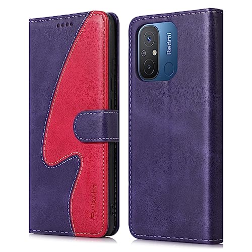 Fyriswho Handyhülle für Xiaomi Redmi 12C / 11A Hülle,PU Leder Flip Schutzhülle mit Kartenschlitzen Standfunktion Case Cover für Xiaomi Redmi 12C / 11A Hüllen - Violett & Rot Fyriswho Handyhülle für Xiaomi Redmi 12C / 11A Hülle,PU Leder Flip Schutzhülle mit Kartenschlitzen Standfunktion Case Cover für Xiaomi Redmi 12C / 11A Hüllen - Violett & Rot von Fyriswho