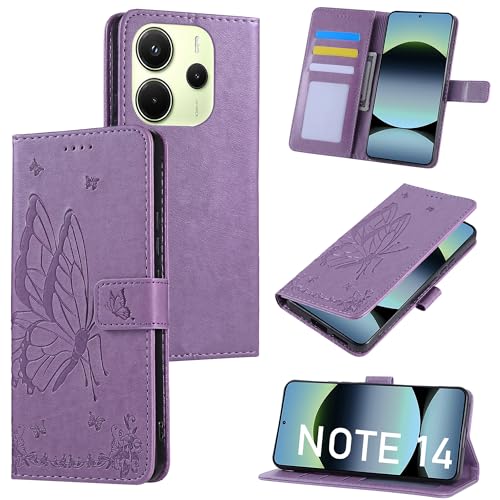 Fyriswho Hülle für Xiaomi Redmi Note 14 4G Handyhülle,Premium Leder Klappbar Schutzhülle mit Magnetic Closure Kartenfach Wallet Stoßfeste Lederhülle Xiaomi Redmi Note 14 4G - Violett Fyriswho Hülle für Xiaomi Redmi Note 14 4G Handyhülle,Premium Leder Klappbar Schutzhülle mit Magnetic Closure Kartenfach Wallet Stoßfeste Lederhülle Xiaomi Redmi Note 14 4G - Violett von Fyriswho