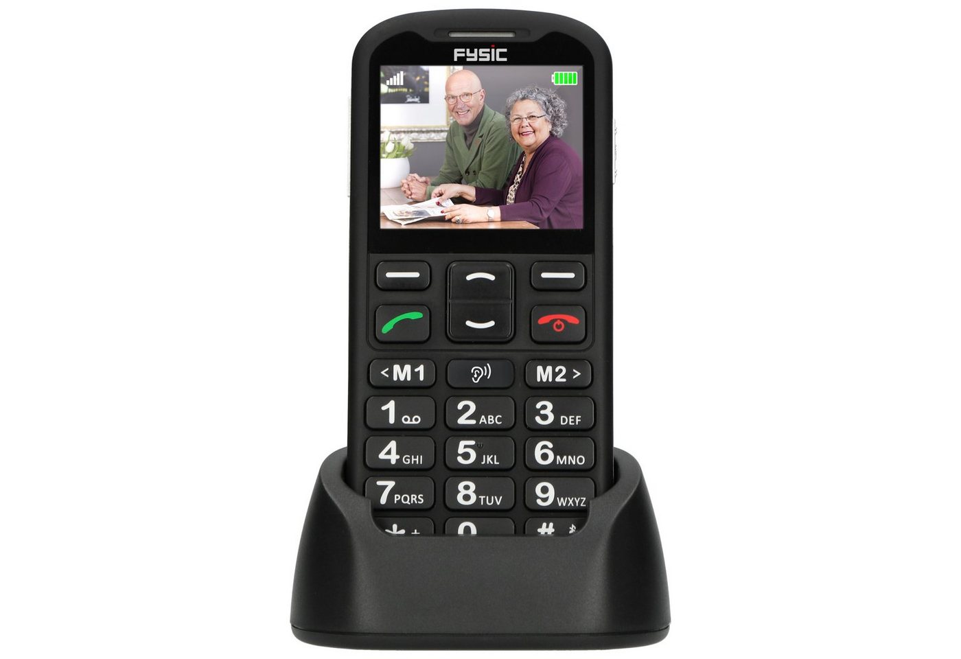 Fysic F10 Seniorenhandy (Senioren Smartphone, große Tasten, Notrufknopf, Hörgeräte kompatibel) von Fysic
