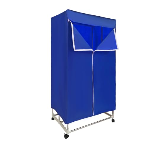 1200-1500W Wäschetrockner 220V kleiderschrank warmlufttrockner 66.14lbs Tragbare Mini-Trocknermaschine Geeignet zum Trocknen von Kleidung Handtüchern Jeans usw (Blau) von Fyssnn
