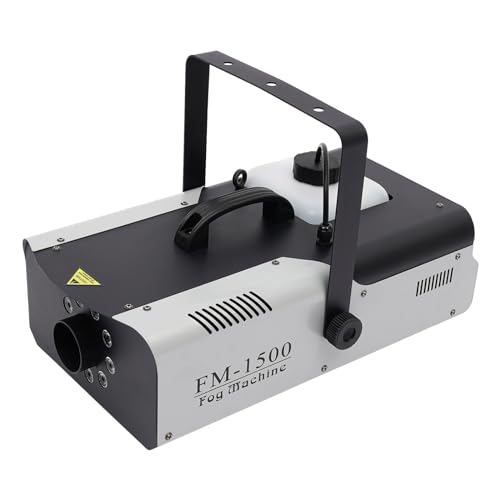 1500W Nebelmaschine 3in1 RGB LED Bodennebelmaschine DMX Fernbedienung Machin Nebler Nebelmaschine Mini Geeignet für Hochzeitsparty Bühnenshow Party etc von Fyssnn
