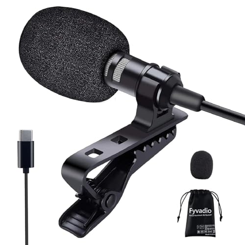 Fyvadio Lavalier Mikrofon, 3M USB-C Professionelles Ansteckmikrofon, Omnidirektionales Kondensatormikrofon, Kompatibel mit Phone/MacBook/Android/PC für Interview, Studio, Video, Vlogging, YouTube Fyvadio Lavalier Mikrofon, 3M USB-C Professionelles Ansteckmikrofon, Omnidirektionales Kondensatormikrofon, Kompatibel mit Phone/MacBook/Android/PC für Interview, Studio, Video, Vlogging, YouTube von Fyvadio
