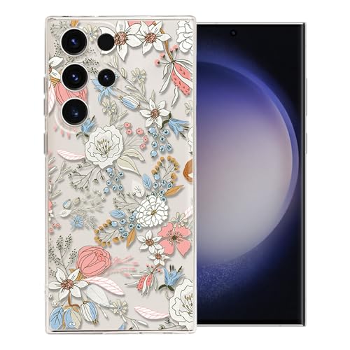 Kompatibel Mit Samsung Galaxy S24 Ultra Hülle Blumen, Stoßfester Fallschutz Handyhülle Galaxy S24 Ultra Mädchen, Niedlicher TPU GalaxyS24 Ultras Hülle Mädchen Mit Bunter Blume für Frauen Case Kompatibel Mit Samsung Galaxy S24 Ultra Hülle Blumen, Stoßfester Fallschutz Handyhülle Galaxy S24 Ultra Mädchen, Niedlicher TPU GalaxyS24 Ultras Hülle Mädchen Mit Bunter Blume für Frauen Case von Fzrdohu