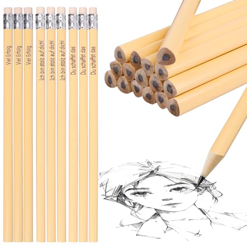 Fzyisw 30 Stück 3 Stil Motivation Bleistifte, HB Bleistifte Set, Inspirierende Holzbleistifte für Kollegen Erzieherin Büro Student Abschiedsgeschenk Dankeschön Geschenke von Fzyisw