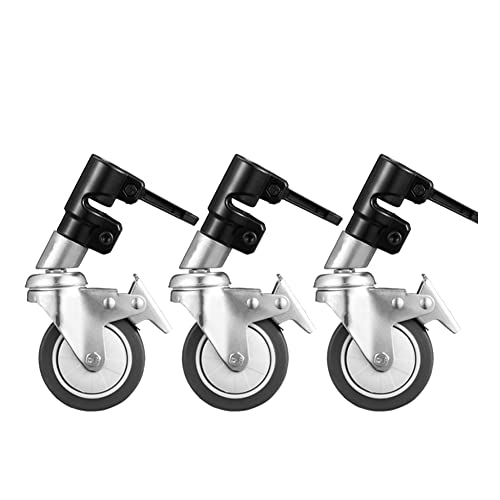 Fzzuzdlap 3-Teiliges C-Stand-Kamera-Lenkrollen-Set, 25 Mm Durchmesser für die Fotografie Century Faltbares Lichtstativ-Stativ Magic Leg von Fzzuzdlap