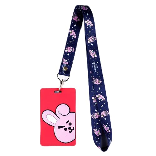 Kpop BTS Schlüsselband mit Ausweishalter, BTS Bangtan Boys Armee Handgelenk Lanyard Schlüsselanhänger (Cooky) von G-Ahora