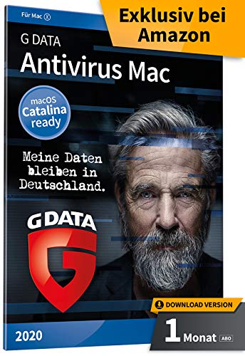 G DATA Antivirus Mac 2020 | 3 Geräte - 1 Monat | Download - Monatliches Abo | Catalina / Mojave / High Sierra | Made in Germany von G DATA