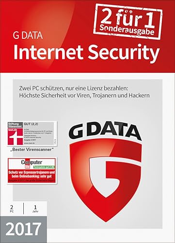 G DATA Internet Security 2017 | Download | 2 für 1 Sonderausgabe von G DATA
